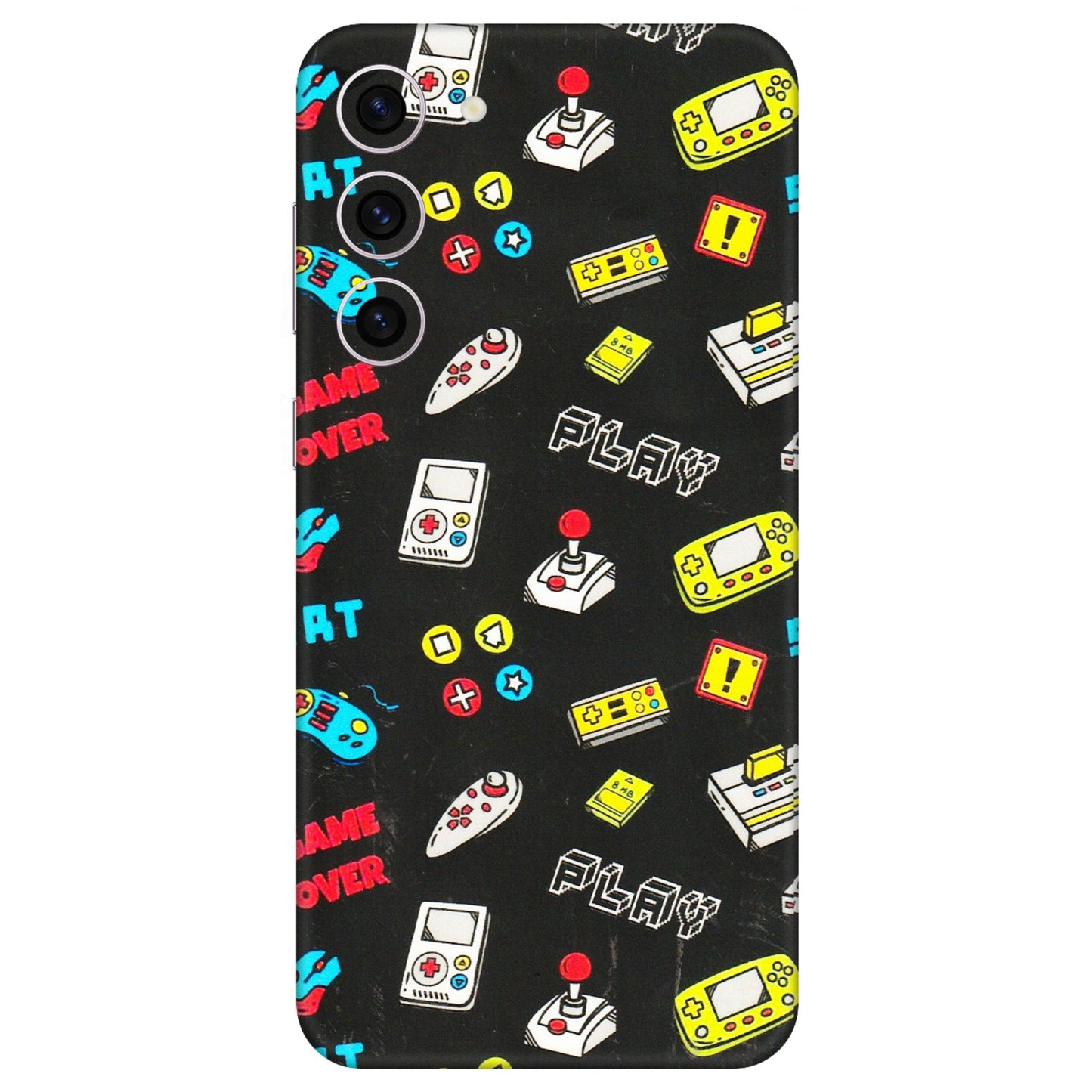 Samsung A/S Series Phone Skins (All Models) - Gaming Doodles - 3D Embossed Finish (L-224) Samsung Galaxy S23 Plus (5G)