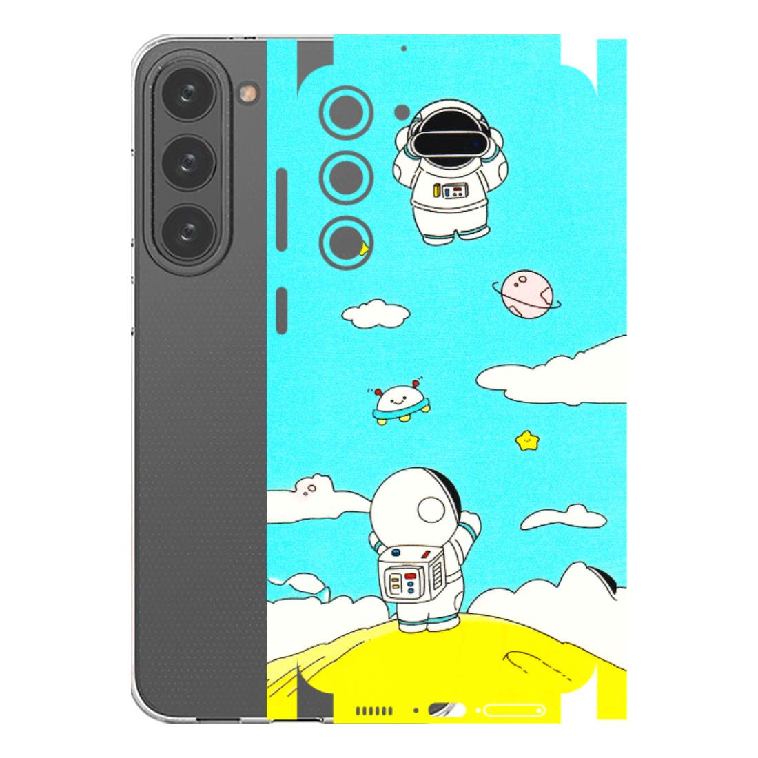 Samsung A/S Series Phone Skins (All Models) - Blue Skies Astro Float - 3D Embossed Finish (L-230) Samsung Galaxy S23 Plus (5G)