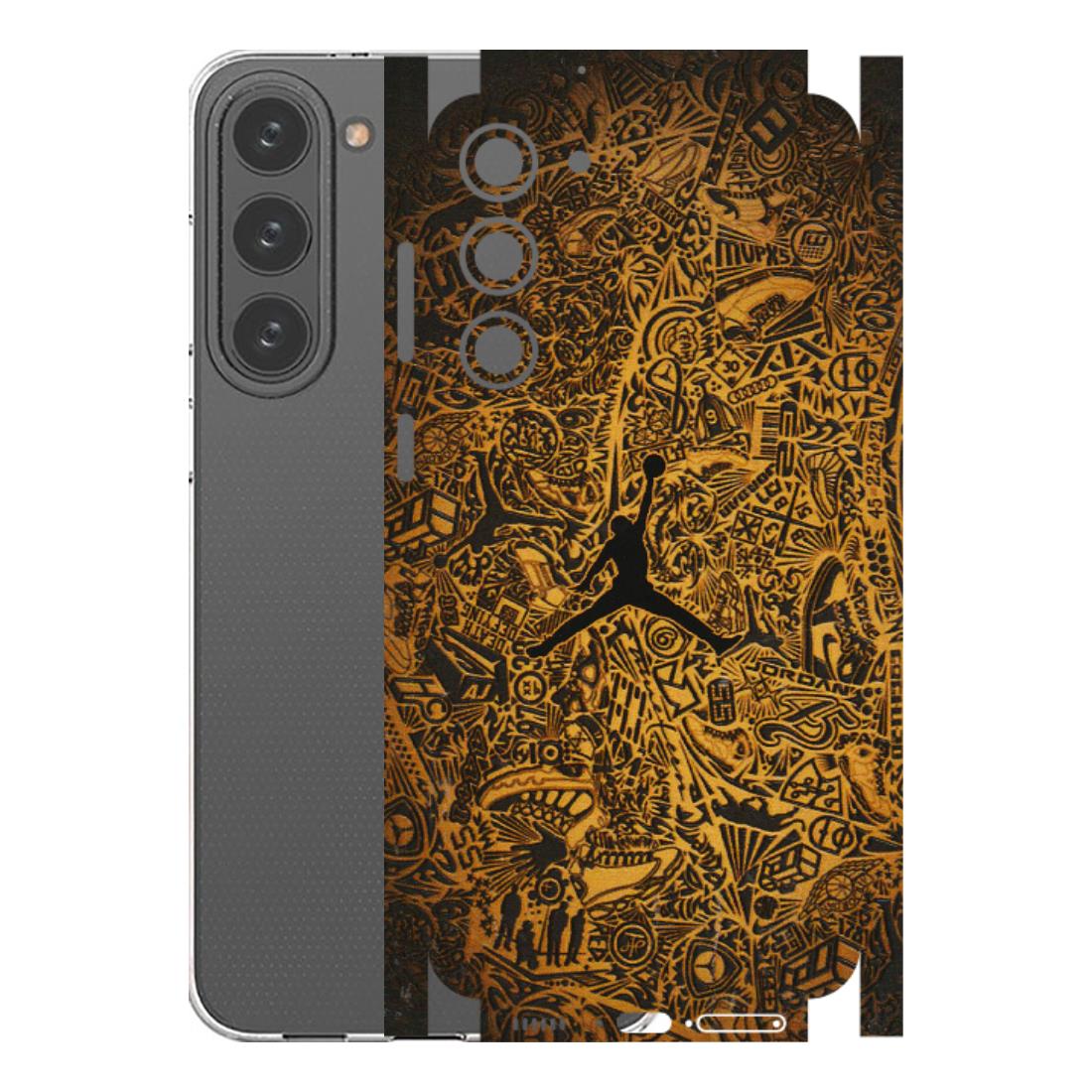 Samsung A/S Series Phone Skins (All Models) - Premium Gold Basketball Player - 3D Embossed Finish (L-236) Samsung Galaxy S23 Plus (5G)