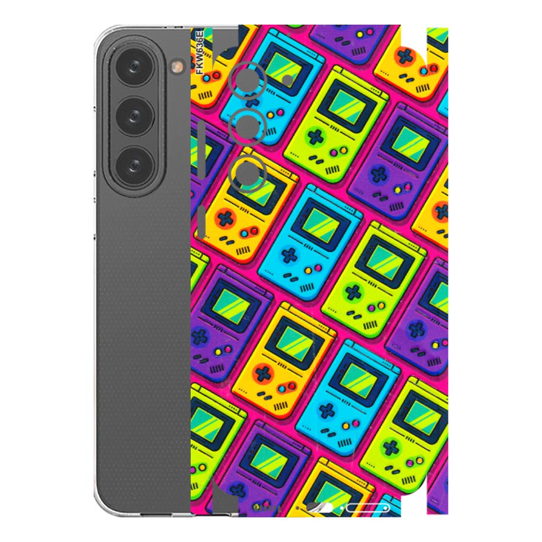 Samsung A/S Series Phone Skins (All Models) - Gameboy Colourful - 3D Embossed Finish (L-266) Samsung Galaxy S23 Plus (5G)