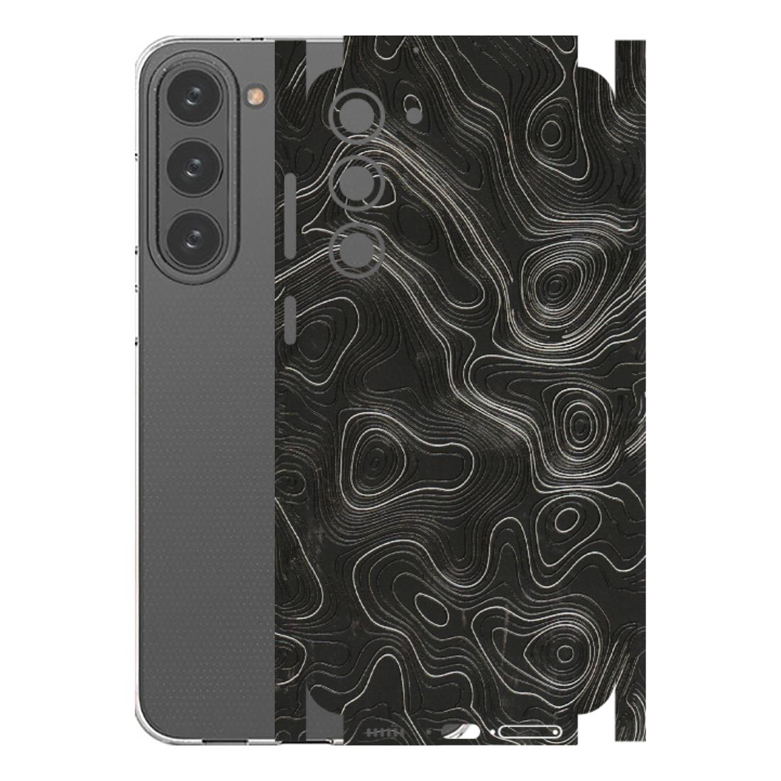 Samsung A/S Series Phone Skins (All Models) - Abstract White Line Map - 3D Embossed Finish (L-269) Samsung Galaxy S23 Plus (5G)