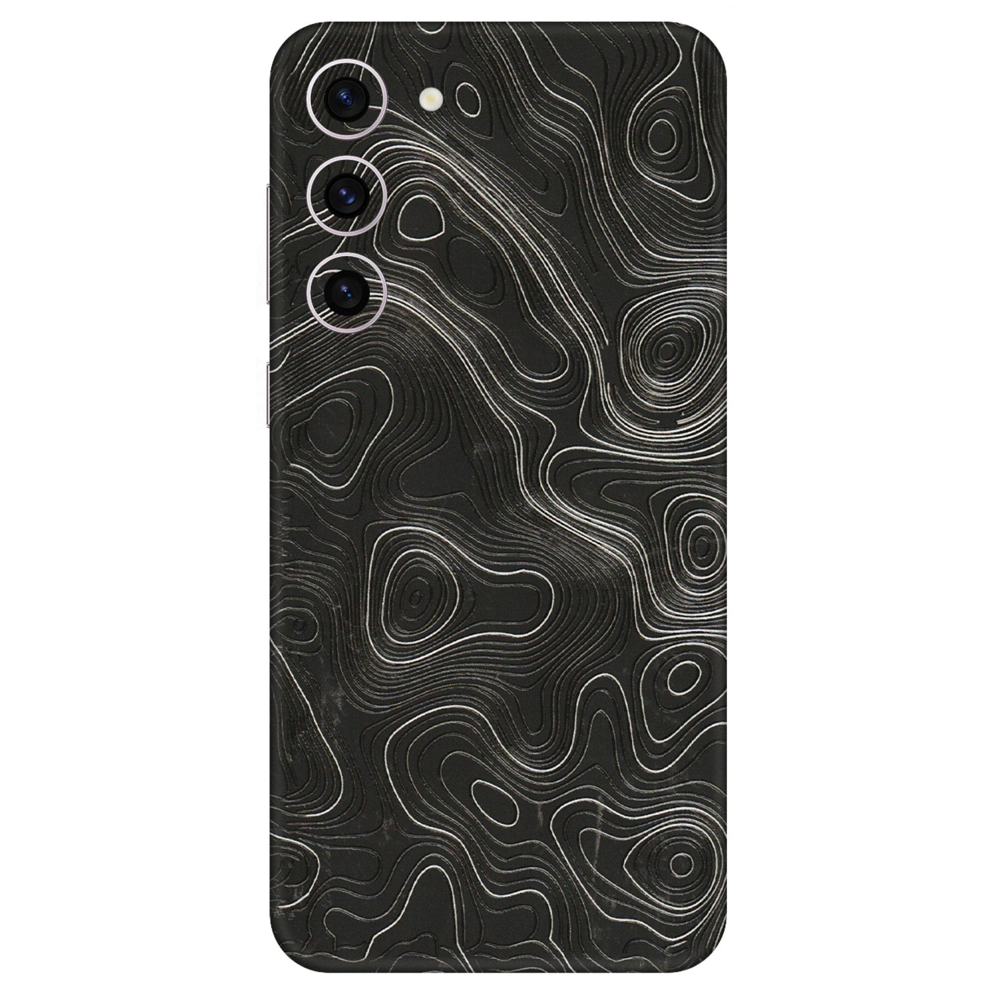 Samsung A/S Series Phone Skins (All Models) - Abstract White Line Map - 3D Embossed Finish (L-269) Samsung Galaxy S23 Plus (5G)