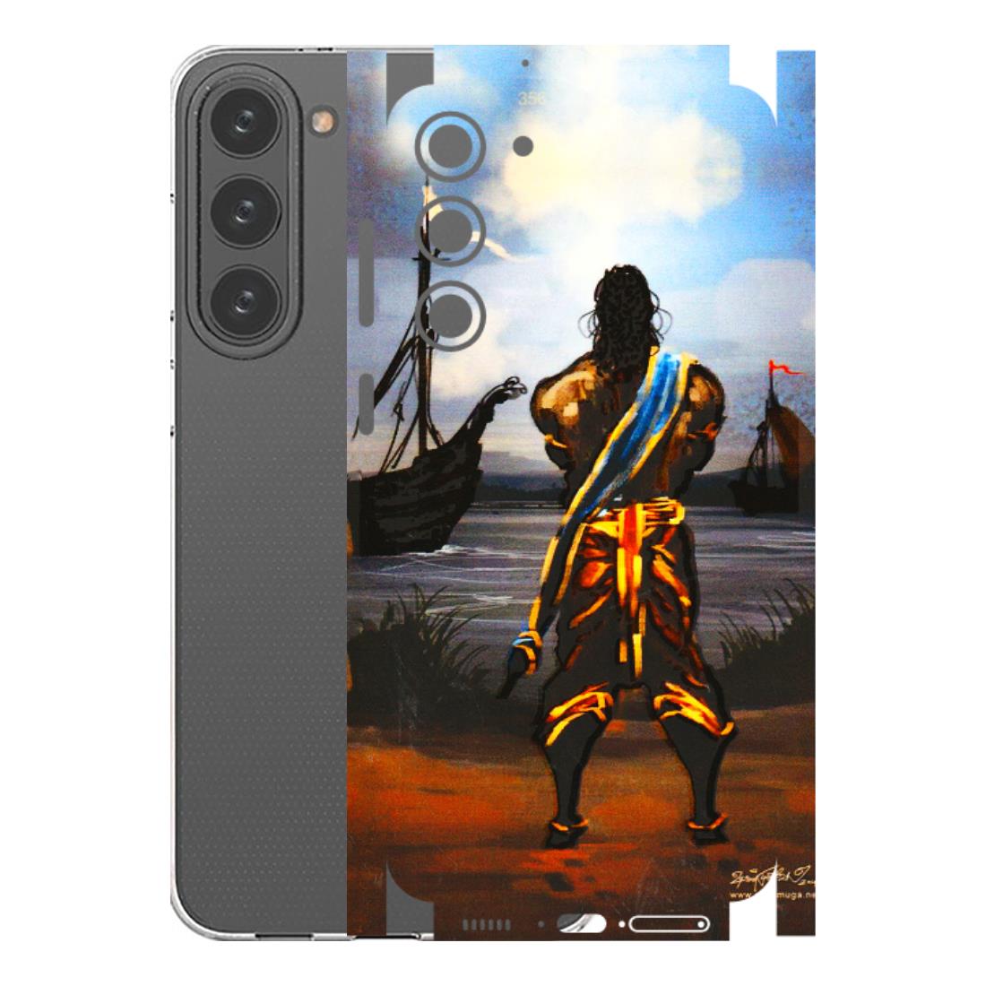 Samsung A/S Series Phone Skins (All Models) - Heavenly God Figure - 3D Embossed Finish (L-34) Samsung Galaxy S23 Plus (5G)