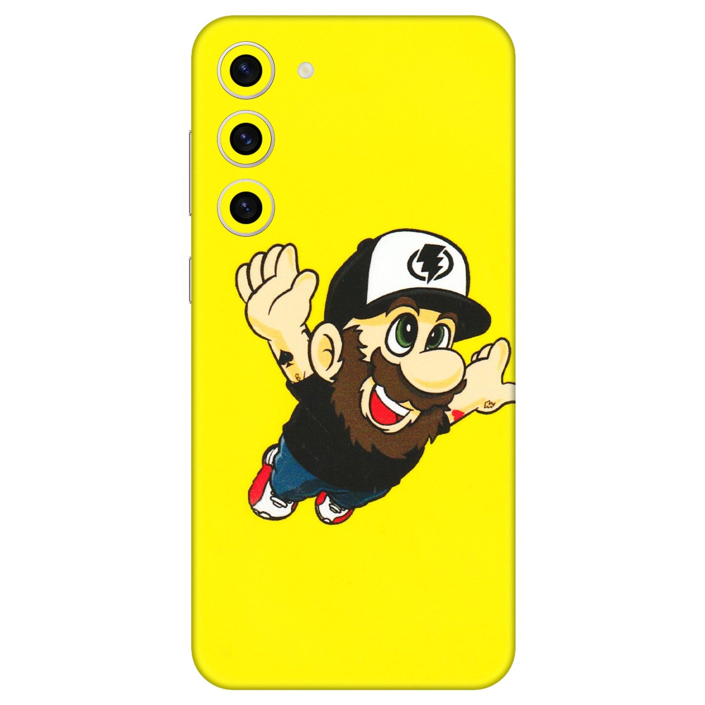 Samsung A/S Series Phone Skins (All Models) - Flying Beardo - 3D Embossed Finish (L-60) Samsung Galaxy S23 Plus (5G)