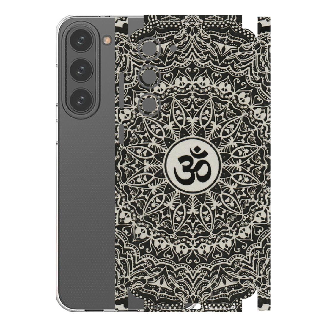 Samsung A/S Series Phone Skins (All Models) - Aum Elegant Mandala - 3D Embossed Finish (L-62) Samsung Galaxy S23 Plus (5G)