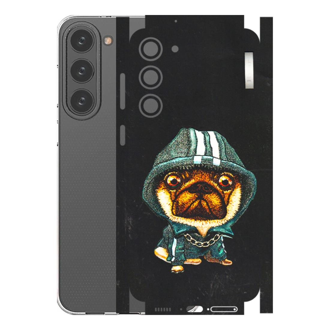 Samsung A/S Series Phone Skins (All Models) - Puppy N Hoodie - 3D Embossed Finish (L-90) Samsung Galaxy S23 Plus (5G)
