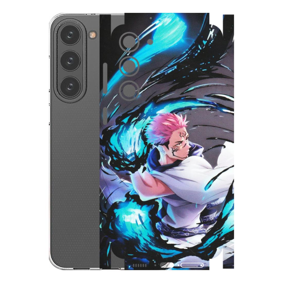 Samsung A/S Series Phone Skins (All Models) - New Jujutsu Kaisen Grey Blue Anime - Matte Finish (M-127) Samsung Galaxy S23 Plus (5G)