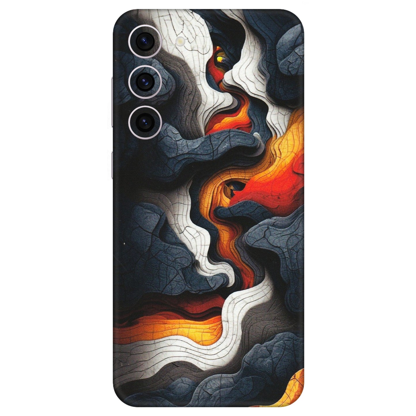 Samsung A/S Series Phone Skins (All Models) - Abstract Volcanic Layers - Matte Finish (M-52) Samsung Galaxy S23 Plus (5G)