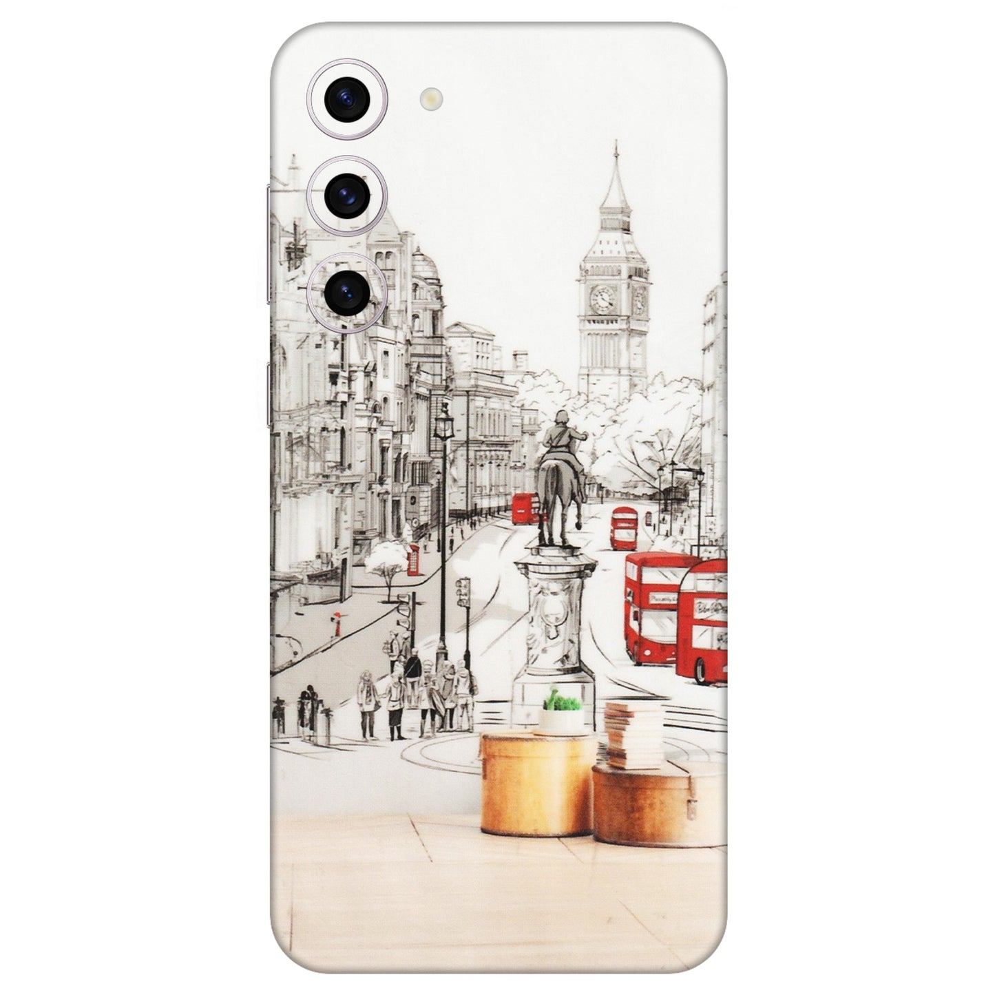 Samsung A/S Series Phone Skins (All Models) - London Street - Transparent Finish (T-02) Samsung Galaxy S23 Plus (5G)