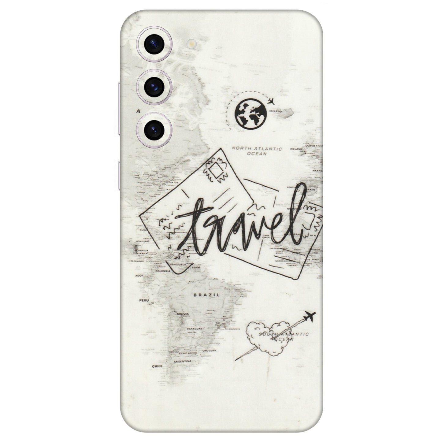 Samsung A/S Series Phone Skins (All Models) - Travel Ticket - Transparent Finish (T-06) Samsung Galaxy S23 Plus (5G)