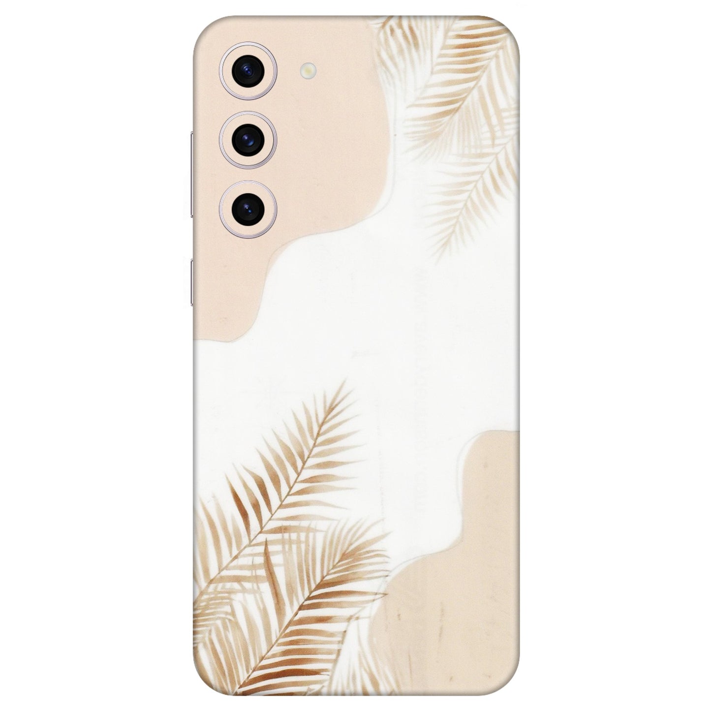 Samsung A/S Series Phone Skins (All Models) - Gold Petals Abstract - Transparent Finish (T-08) Samsung Galaxy S23 Plus (5G)