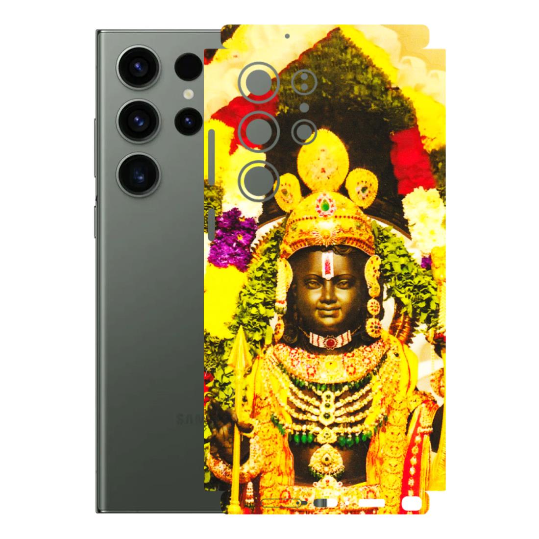Samsung A/S Series Phone Skins (All Models) - Ram Lalla Ayodhya - 3D Embossed Finish (L-103) Samsung Galaxy S23 Ultra (5G)