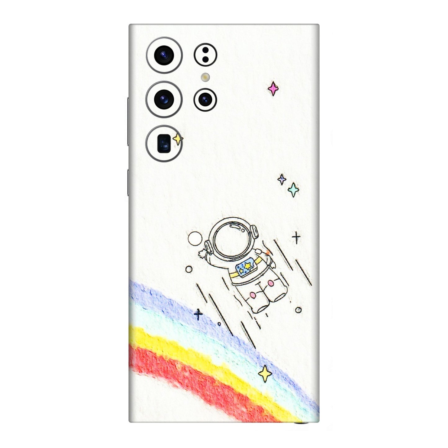 Samsung A/S Series Phone Skins (All Models) - Milkyway Astronaut - 3D Embossed Finish (L-110) Samsung Galaxy S23 Ultra (5G)