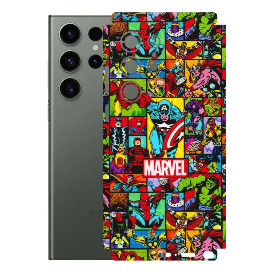 Samsung A/S Series Phone Skins (All Models) - MARVELOUS Comic Characters - 3D Embossed Finish (L-129) Samsung Galaxy S23 Ultra (5G)