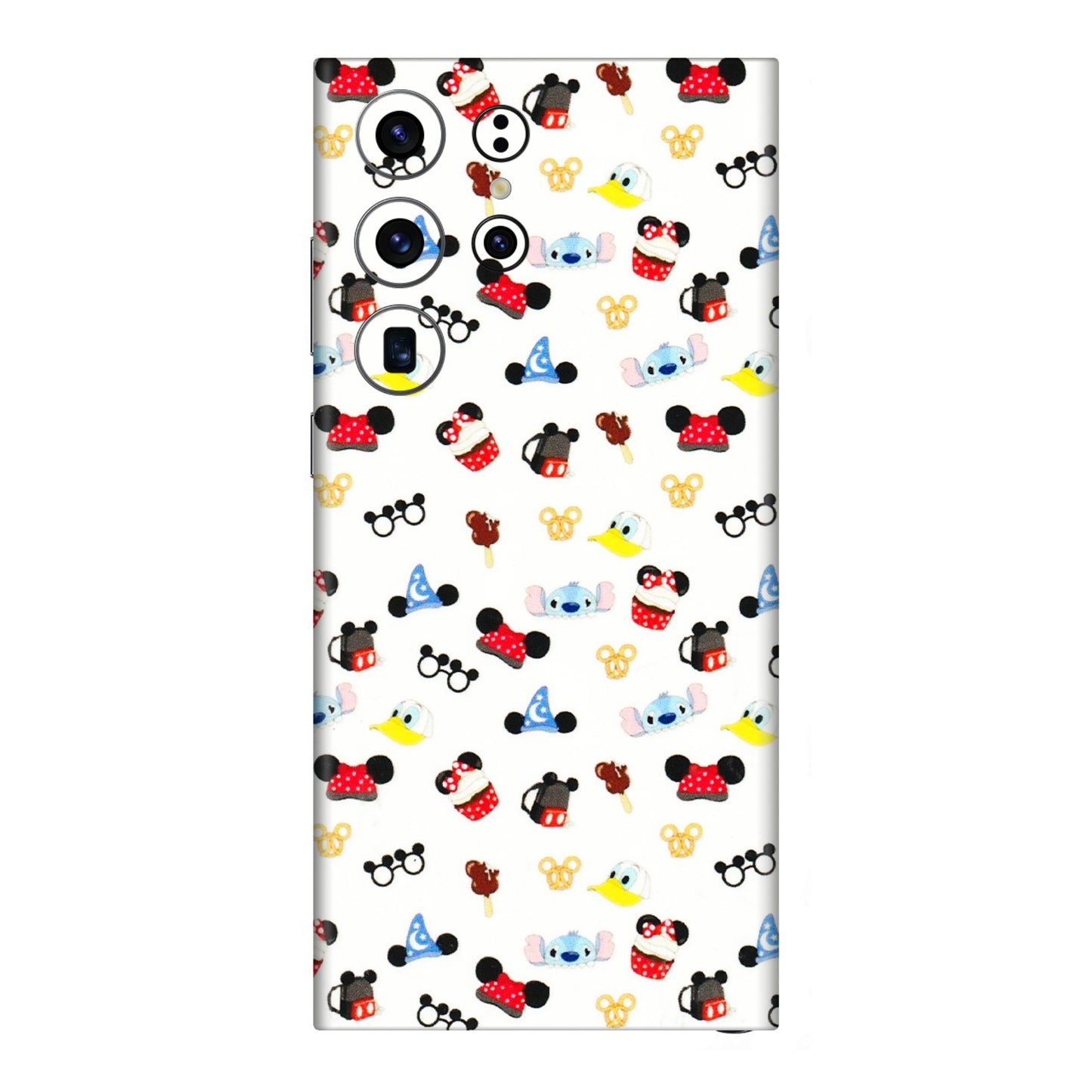 Samsung A/S Series Phone Skins (All Models) - Minnie Mouse & Donald Doodles s - 3D Embossed Finish (L-194) Samsung Galaxy S23 Ultra (5G)
