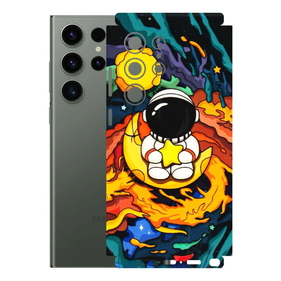 Samsung A/S Series Phone Skins (All Models) - Baby Astronaut - 3D Embossed Finish (L-197) Samsung Galaxy S23 Ultra (5G)