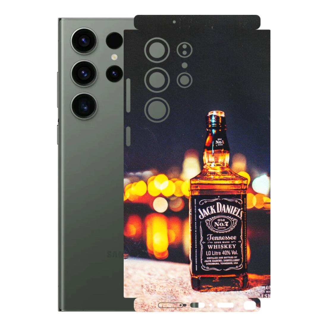 Samsung A/S Series Phone Skins (All Models) - JD Whiskey Bottle - 3D Embossed Finish (L-20) Samsung Galaxy S23 Ultra (5G)