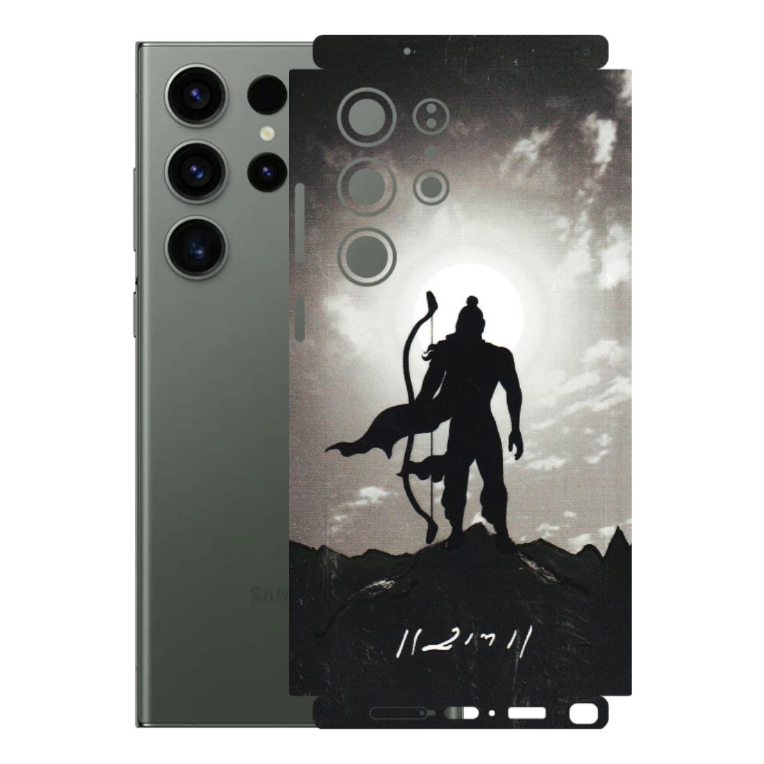 Samsung A/S Series Phone Skins (All Models) - Jai Siya Ram - 3D Embossed Finish (L-200) Samsung Galaxy S23 Ultra (5G)
