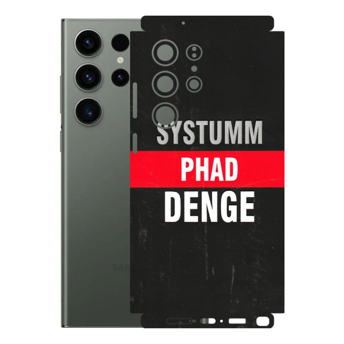 Samsung A/S Series Phone Skins (All Models) - Systumm Phad Denge - 3D Embossed Finish (L-278) Samsung Galaxy S23 Ultra (5G)
