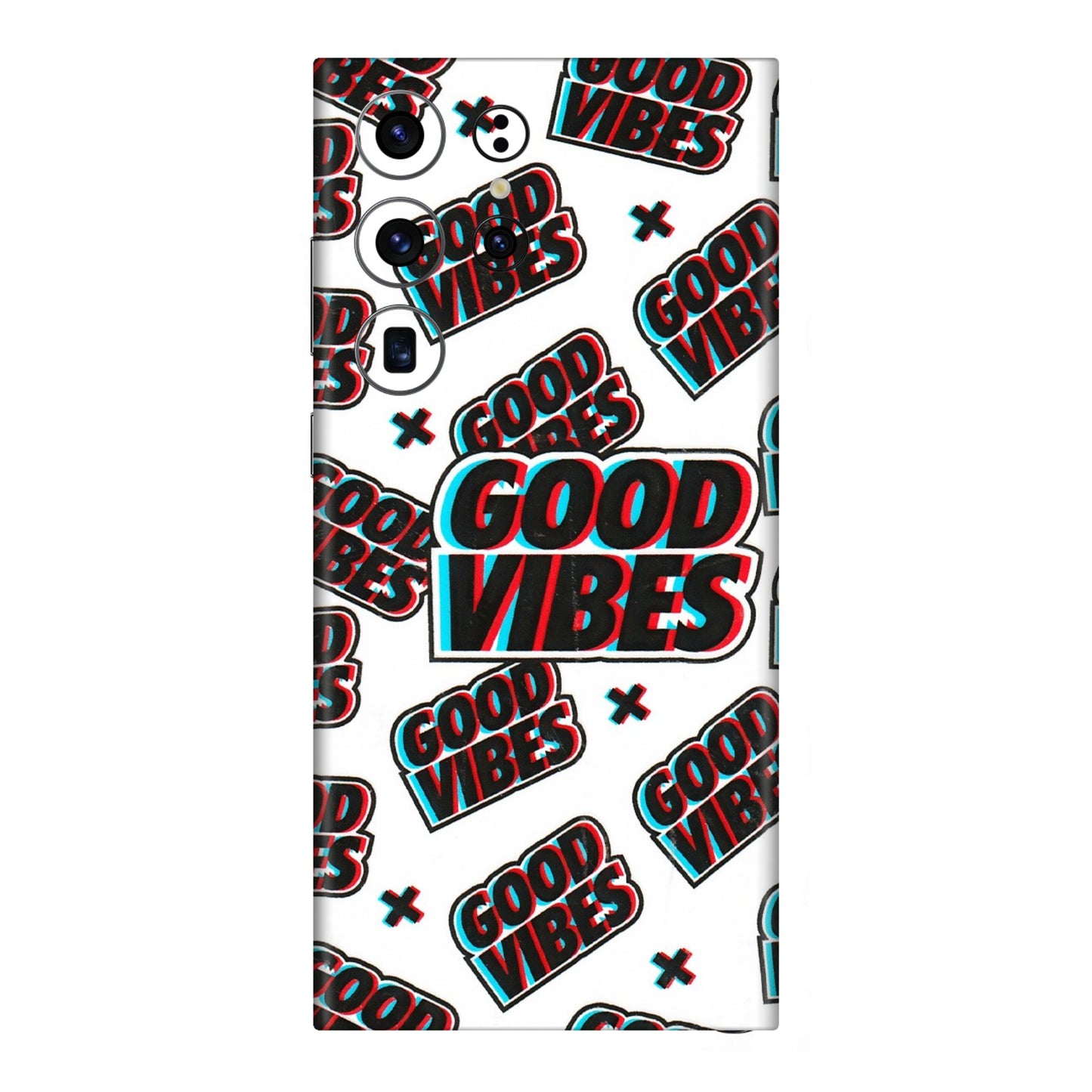 Samsung A/S Series Phone Skins (All Models) - Good Vibes - 3D Embossed Finish (L-282) Samsung Galaxy S23 Ultra (5G)