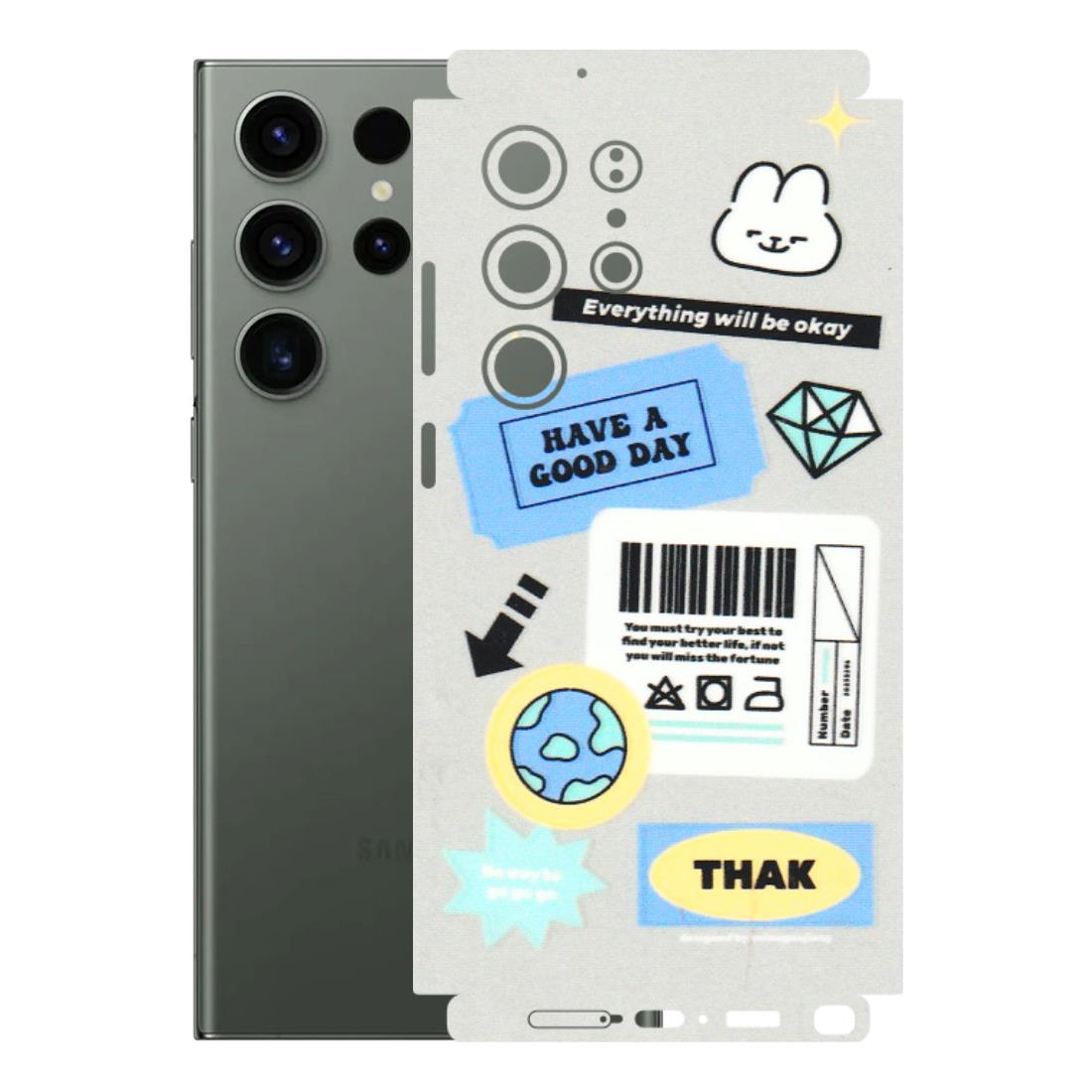 Samsung A/S Series Phone Skins (All Models) - Will Be Okay Design - 3D Embossed Finish (L-316) Samsung Galaxy S23 Ultra (5G)