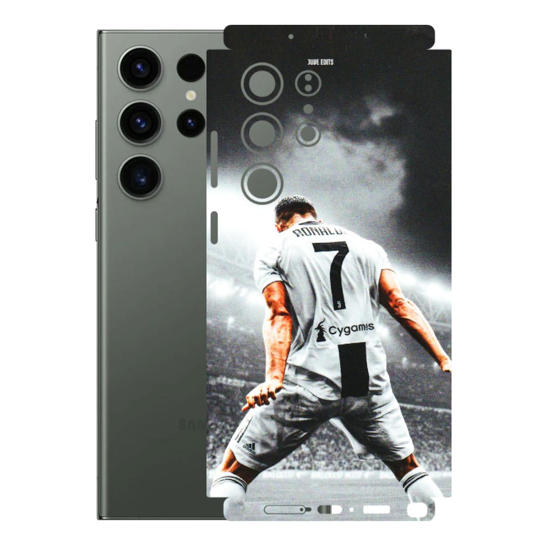 Samsung A/S Series Phone Skins (All Models) - Ronaldo CR7 Crazy - 3D Embossed Finish (L-44) Samsung Galaxy S23 Ultra (5G)