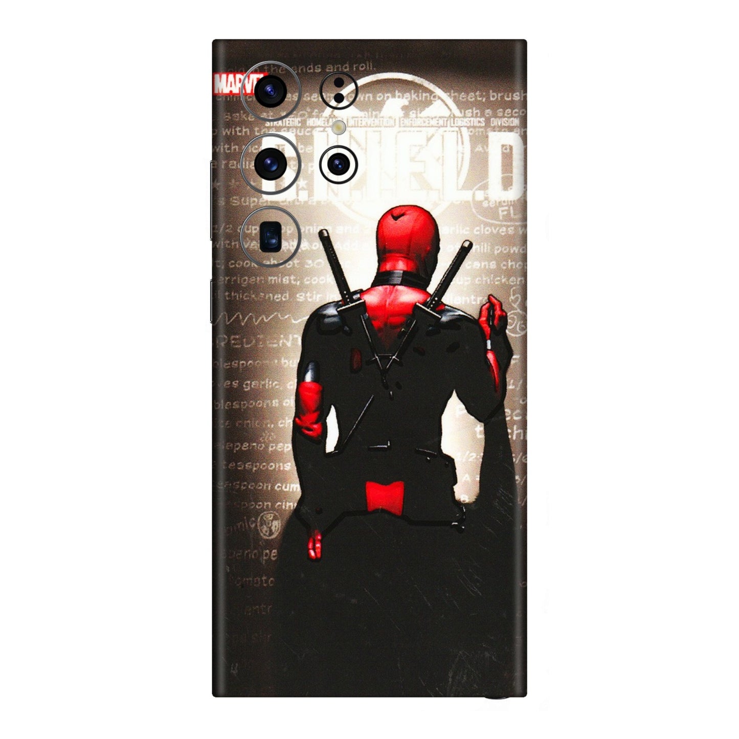 Samsung A/S Series Phone Skins (All Models) - Deadpool - 3D Embossed Finish (L-56) Samsung Galaxy S23 Ultra (5G)