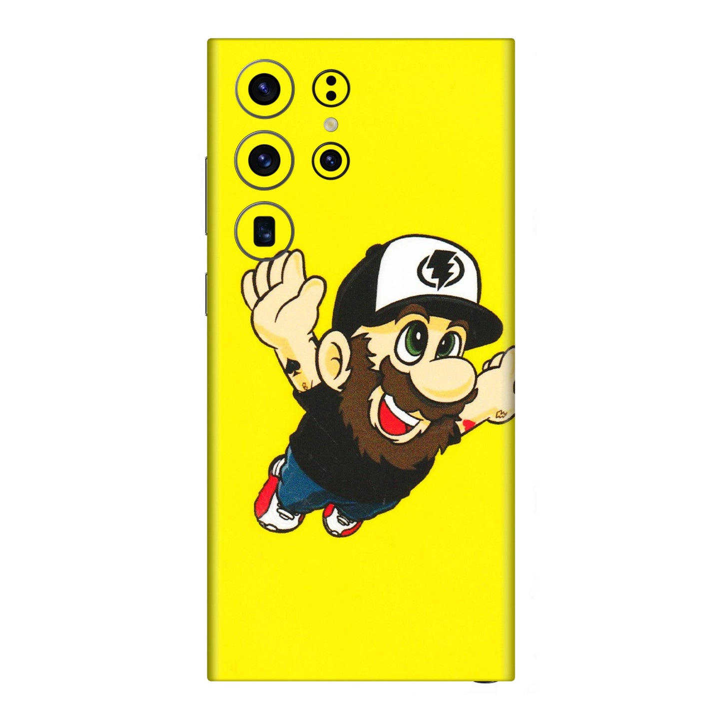 Samsung A/S Series Phone Skins (All Models) - Flying Beardo - 3D Embossed Finish (L-60) Samsung Galaxy S23 Ultra (5G)