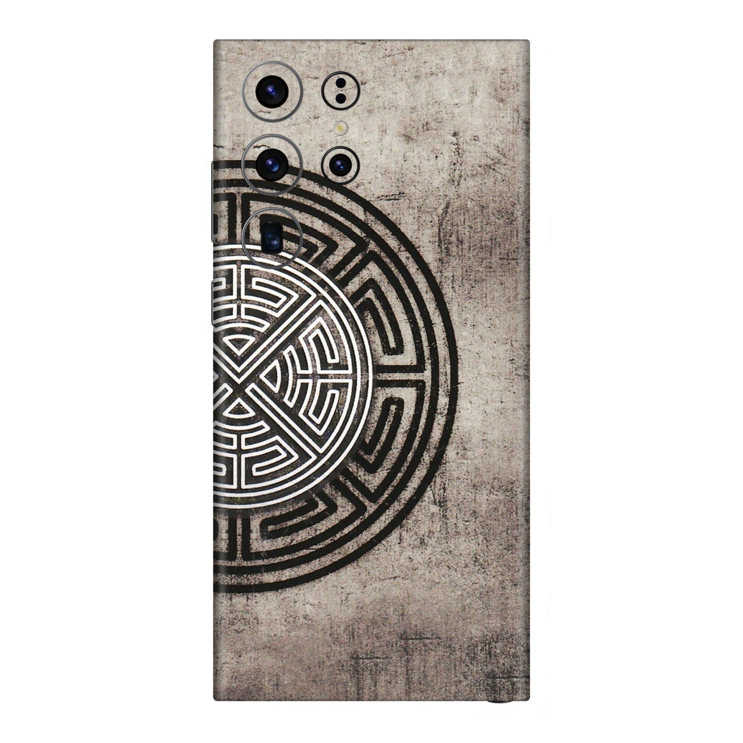 Samsung A/S Series Phone Skins (All Models) - Mysterious Circular Design - 3D Embossed Finish (L-63) Samsung Galaxy S23 Ultra (5G)