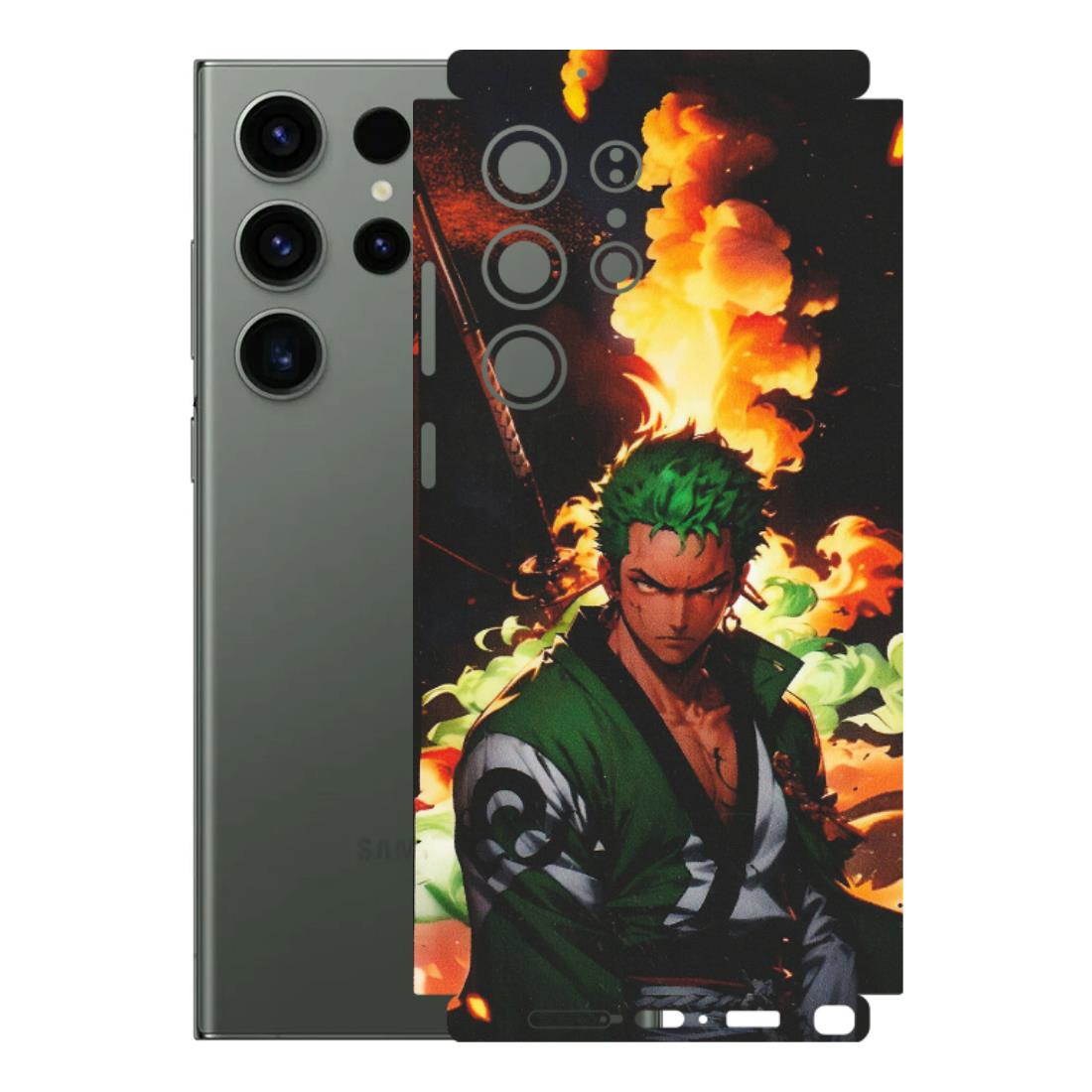 Samsung A/S Series Phone Skins (All Models) - Roronoa Zoro - Matte Finish (M-102) Samsung Galaxy S23 Ultra (5G)