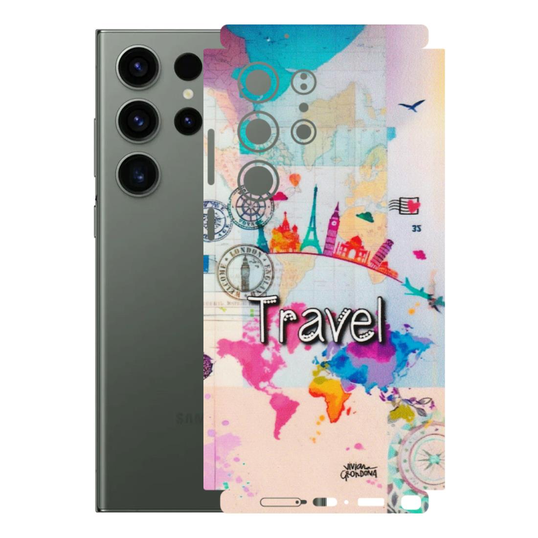 Samsung A/S Series Phone Skins (All Models) - Travel The Wonders - Matte Finish (M-108) Samsung Galaxy S23 Ultra (5G)