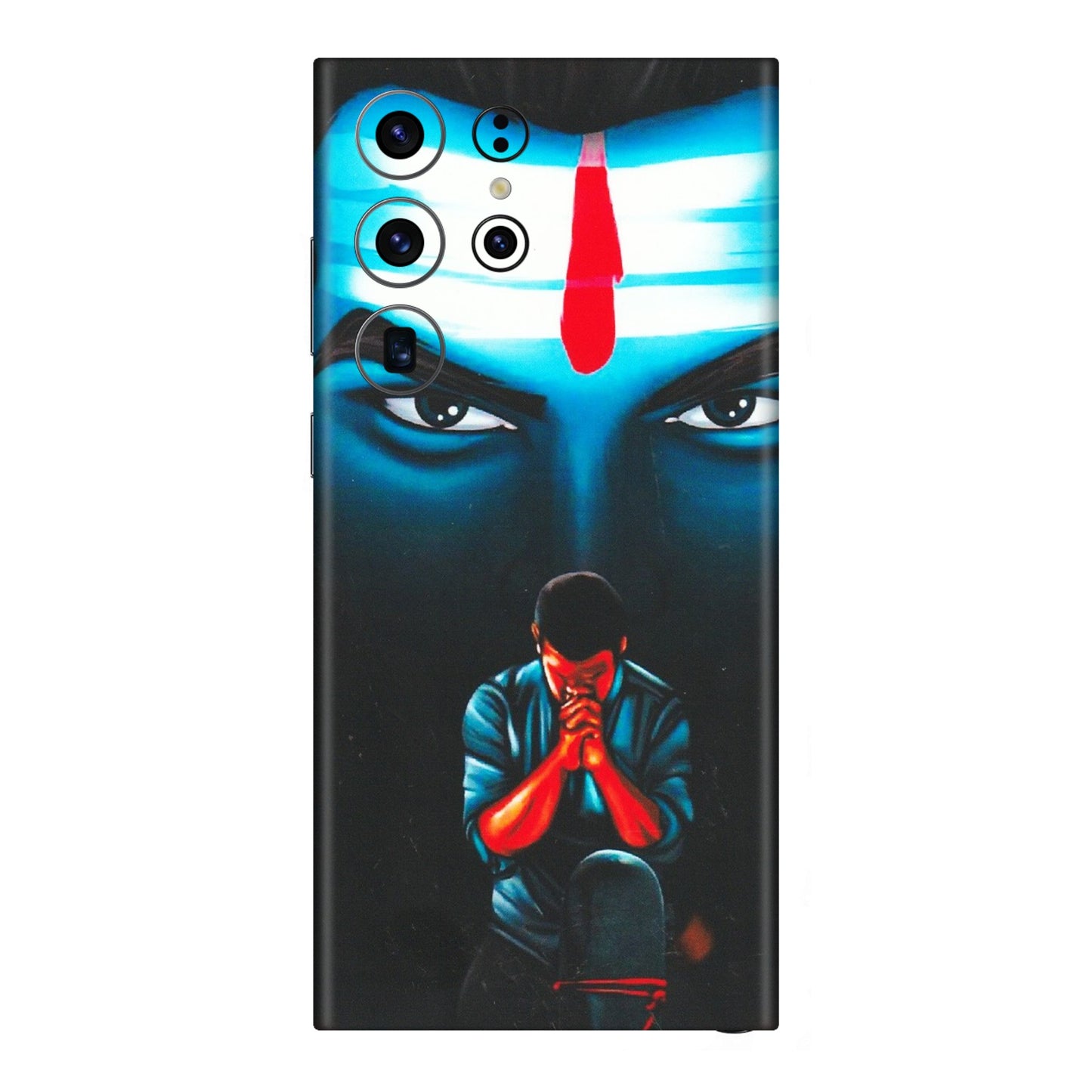 Samsung A/S Series Phone Skins (All Models) - Mahakal Bhakt - Matte Finish (M-112) Samsung Galaxy S23 Ultra (5G)