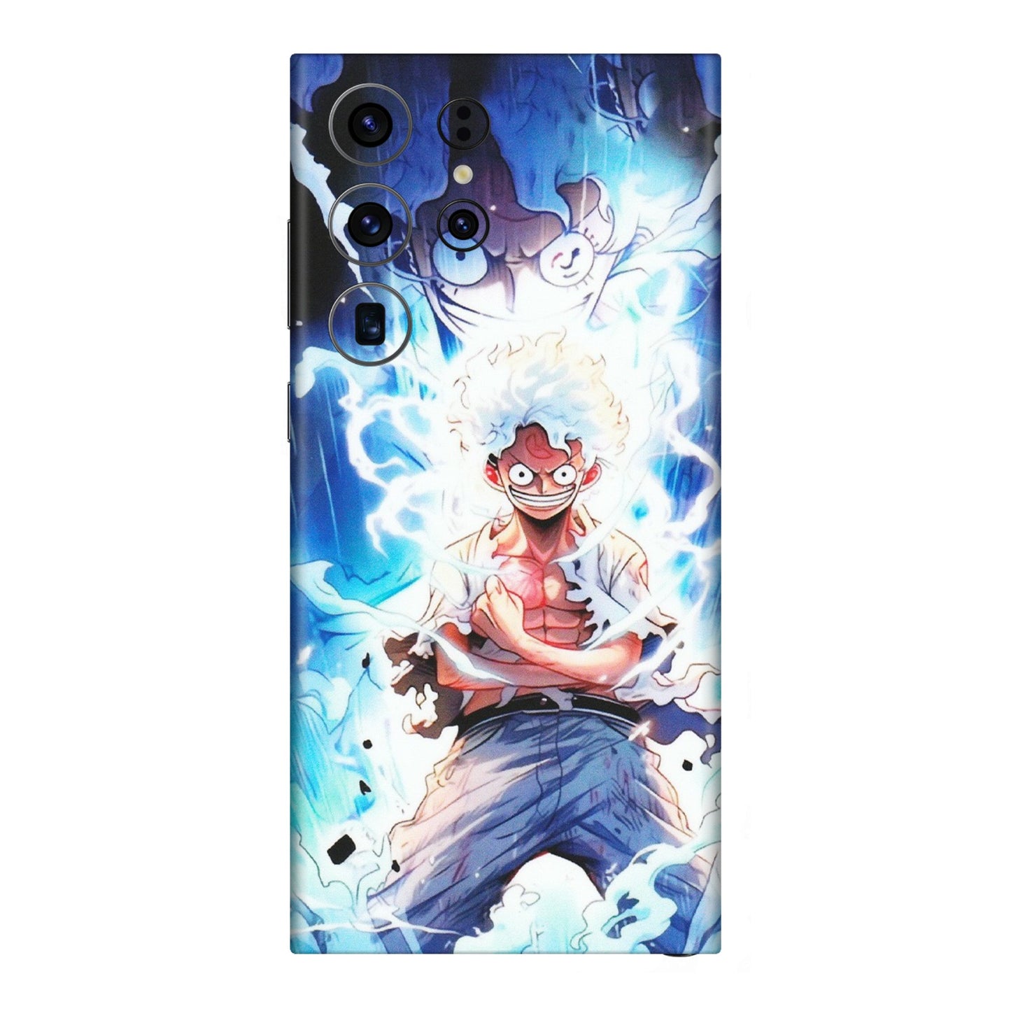 Samsung A/S Series Phone Skins (All Models) - Blue Thunder Luffy Anime - Matte Finish (M-132) Samsung Galaxy S23 Ultra (5G)
