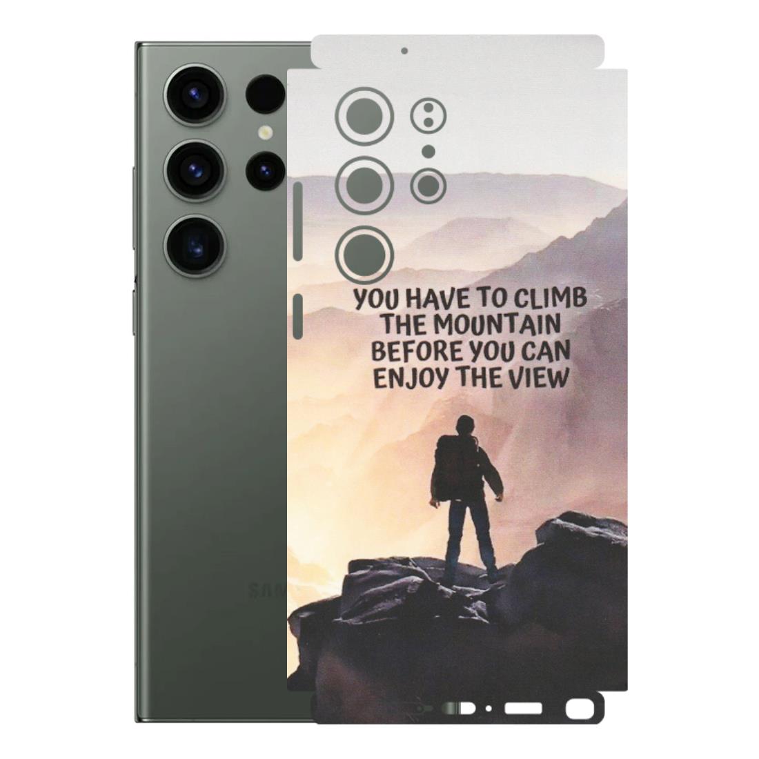 Samsung A/S Series Phone Skins (All Models) - Motivational Hiking Mountain - Matte Finish (M-28) Samsung Galaxy S23 Ultra (5G)