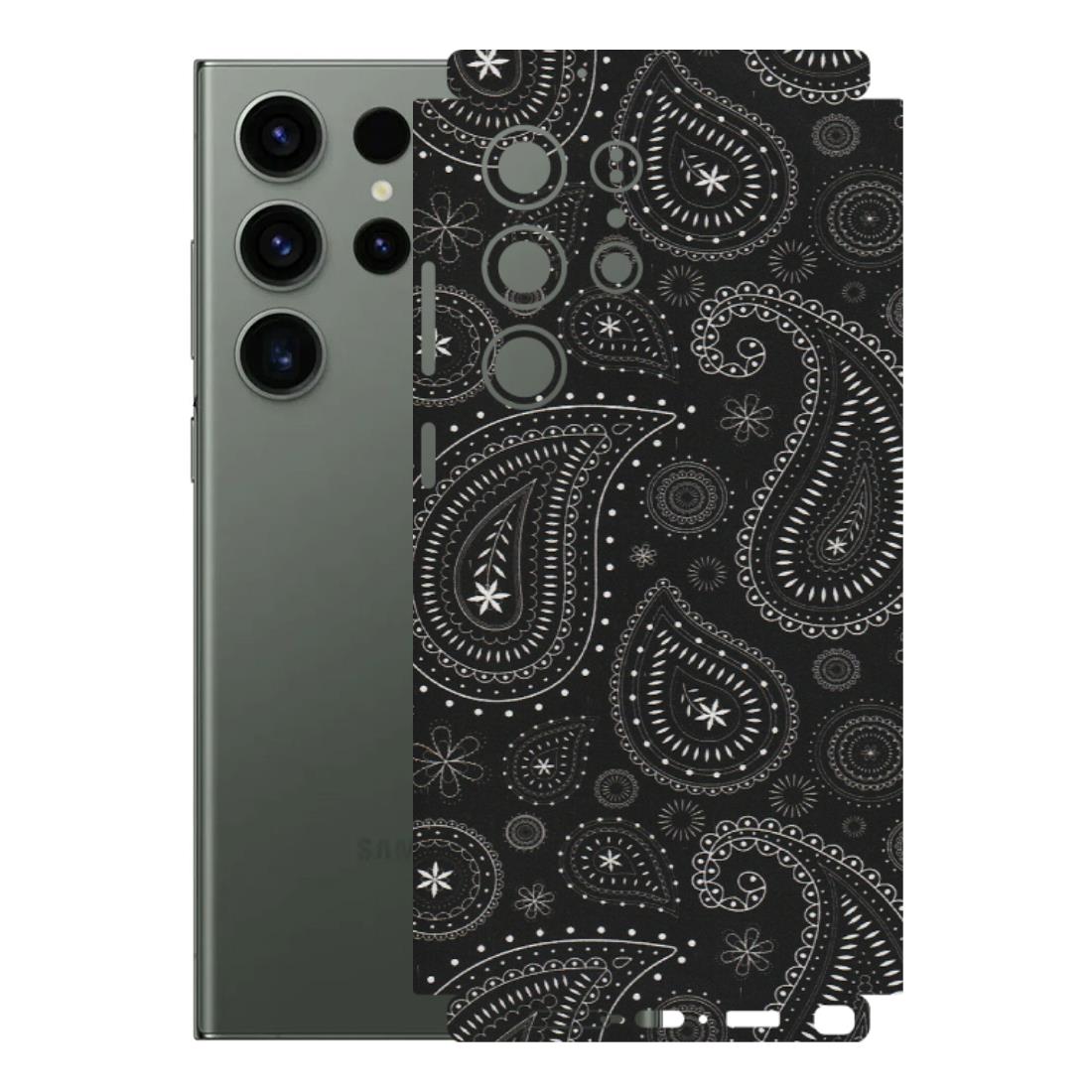 Samsung A/S Series Phone Skins (All Models) - Black Sober Kerry - Matte Finish (M-37) Samsung Galaxy S23 Ultra (5G)