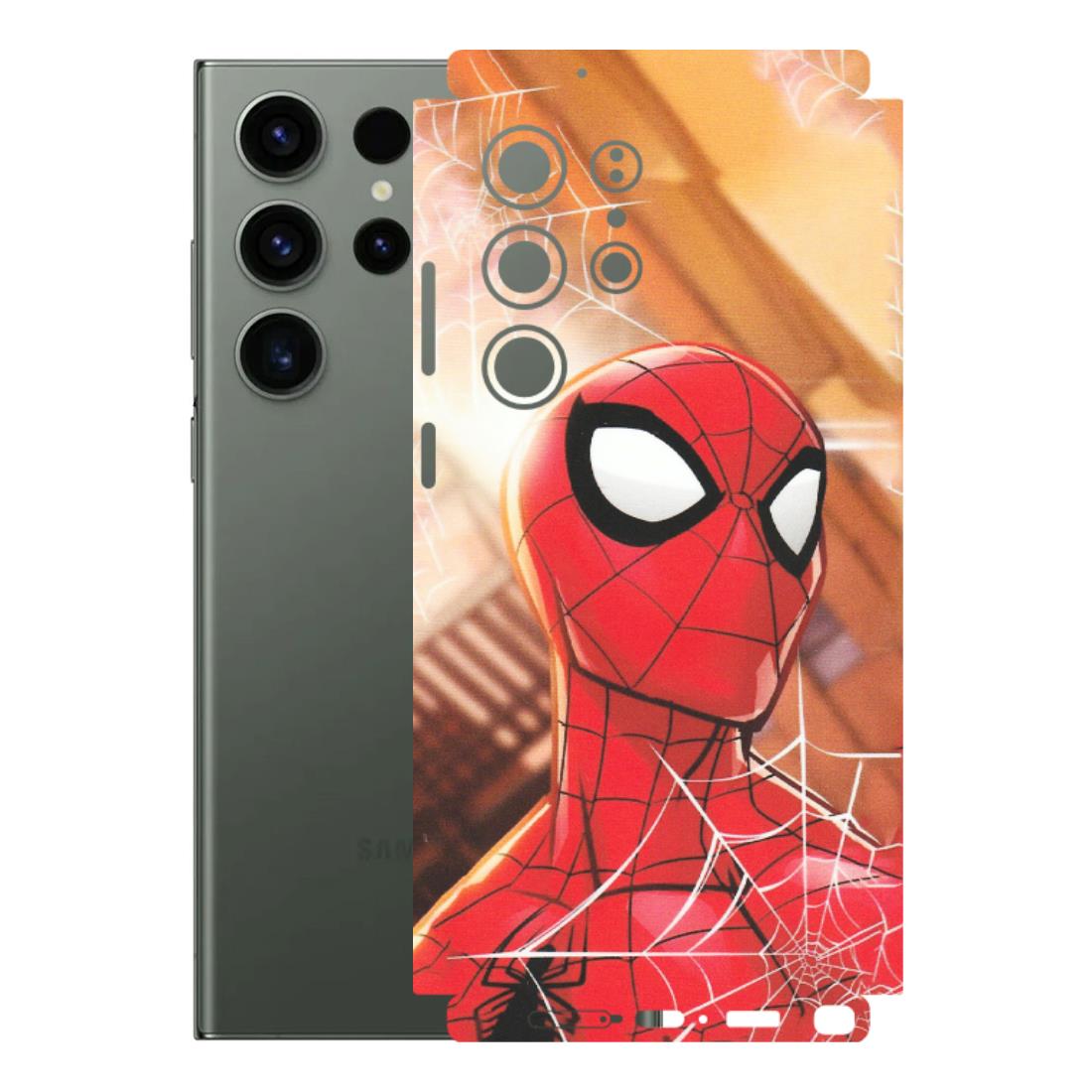 Samsung A/S Series Phone Skins (All Models) - Spiderman Face New - Matte Finish (M-41) Samsung Galaxy S23 Ultra (5G)