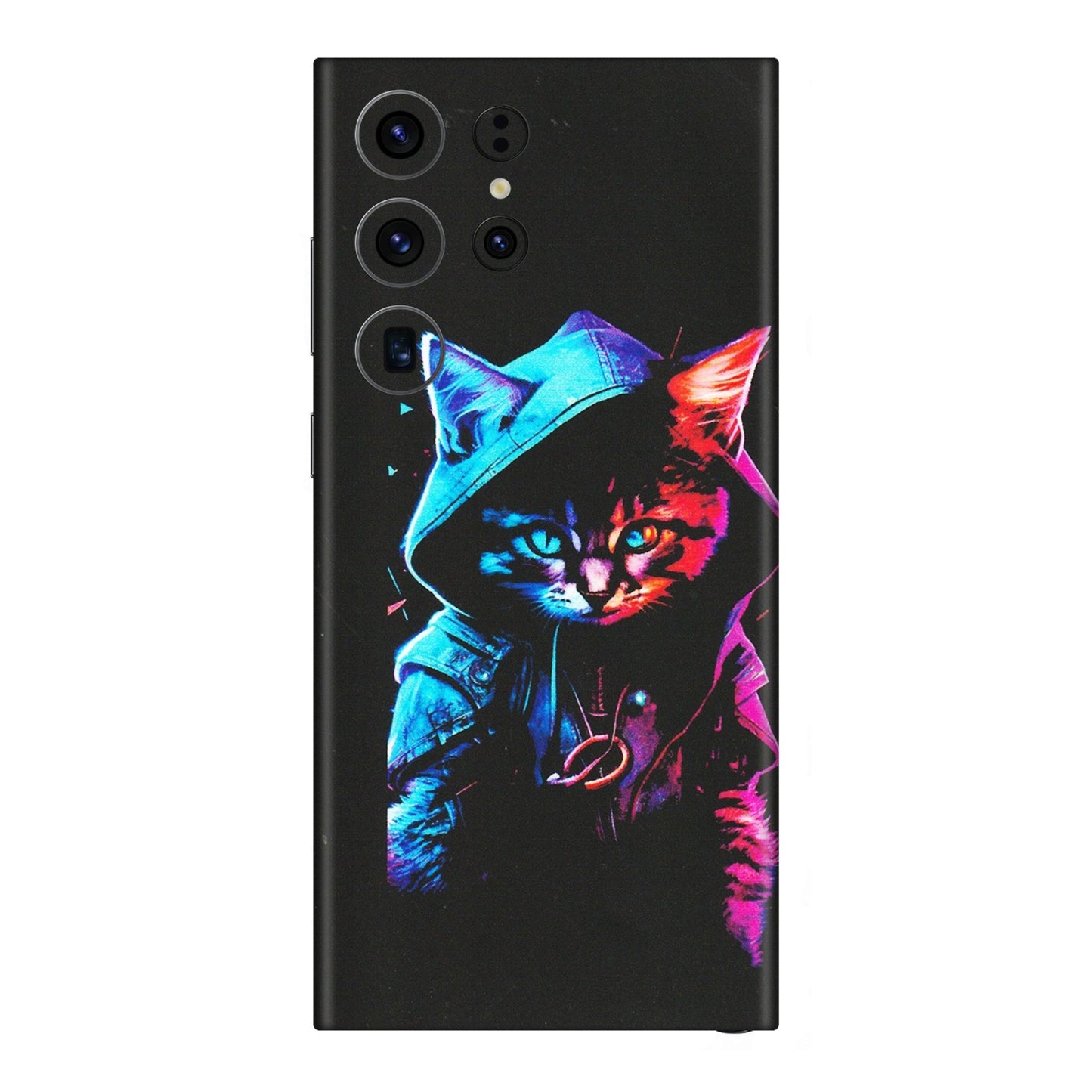 Samsung A/S Series Phone Skins (All Models) - Cyberpunk Cat - Matte Finish (M-45) Samsung Galaxy S23 Ultra (5G)