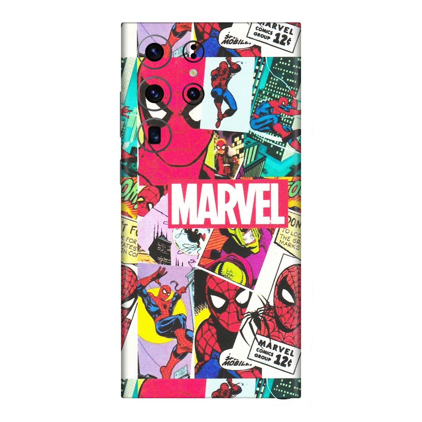 Samsung A/S Series Phone Skins (All Models) - Marvel Comic Spiderman Grafitti - Matte Finish (M-72) Samsung Galaxy S23 Ultra (5G)