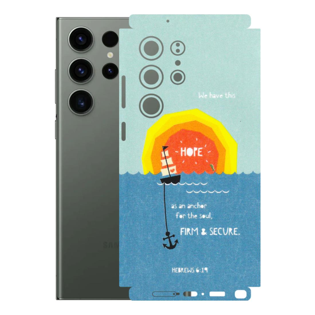 Samsung A/S Series Phone Skins (All Models) - A Beautiful Sunset of Hope - Matte Finish (M-75) Samsung Galaxy S23 Ultra (5G)