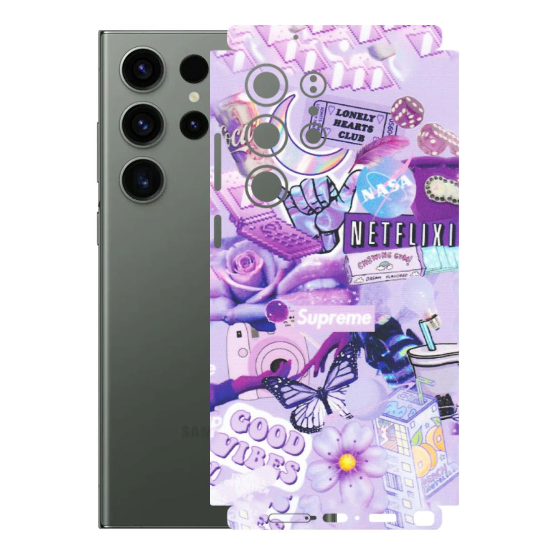 Samsung A/S Series Phone Skins (All Models) - Supreme Purple Magic - Matte Finish (M-88) Samsung Galaxy S23 Ultra (5G)