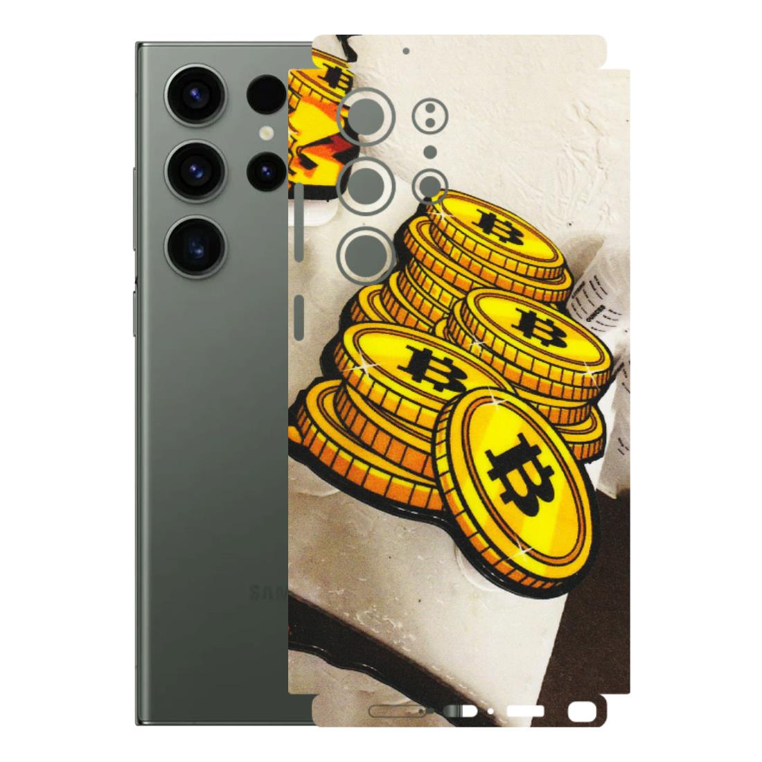 Samsung A/S Series Phone Skins (All Models) - Billionaire Bitcoin Collection - Matte Finish (M-92) Samsung Galaxy S23 Ultra (5G)