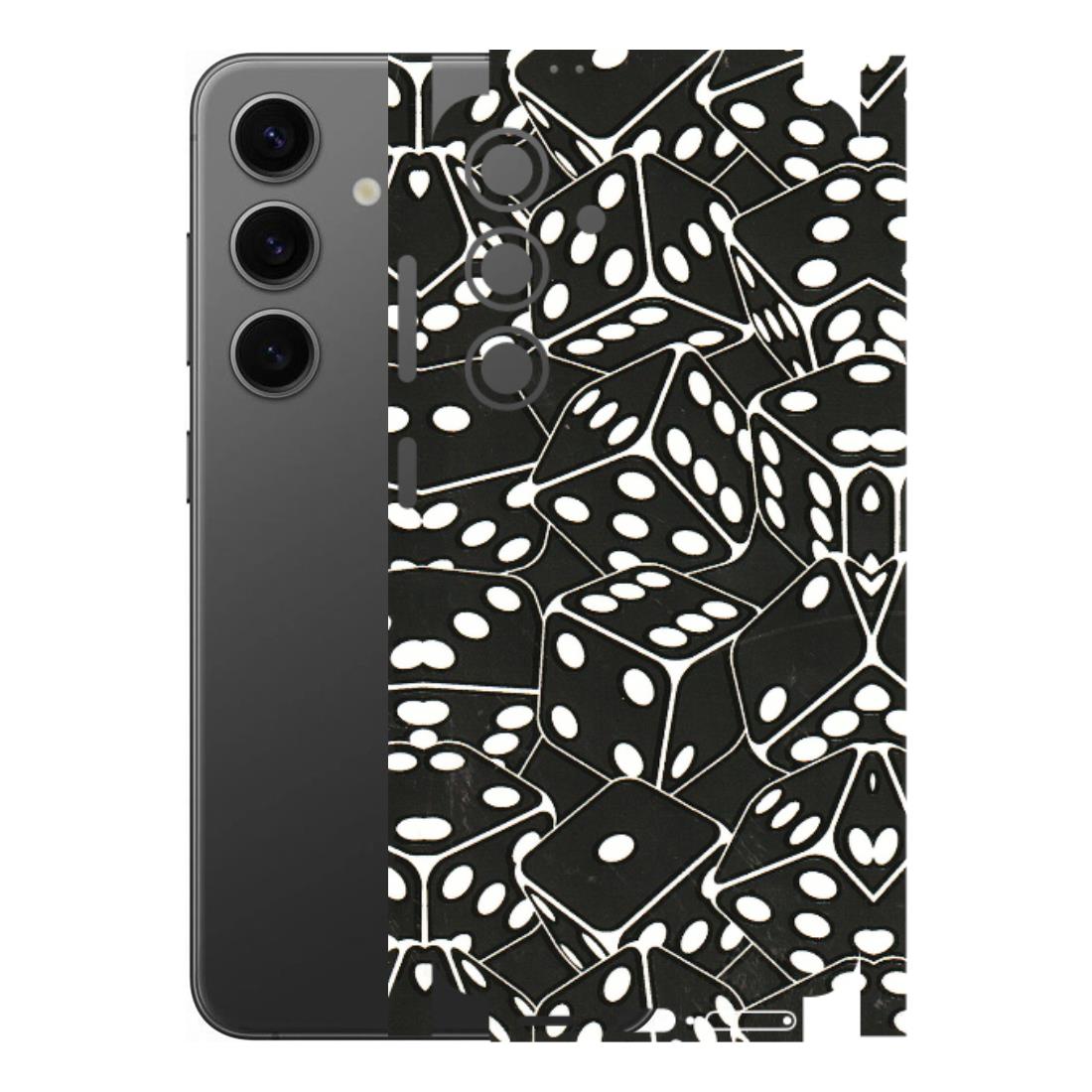 Samsung A/S Series Phone Skins (All Models) - Big Black Dices - 3D Embossed Finish (L-106) Samsung Galaxy S24 (5G)