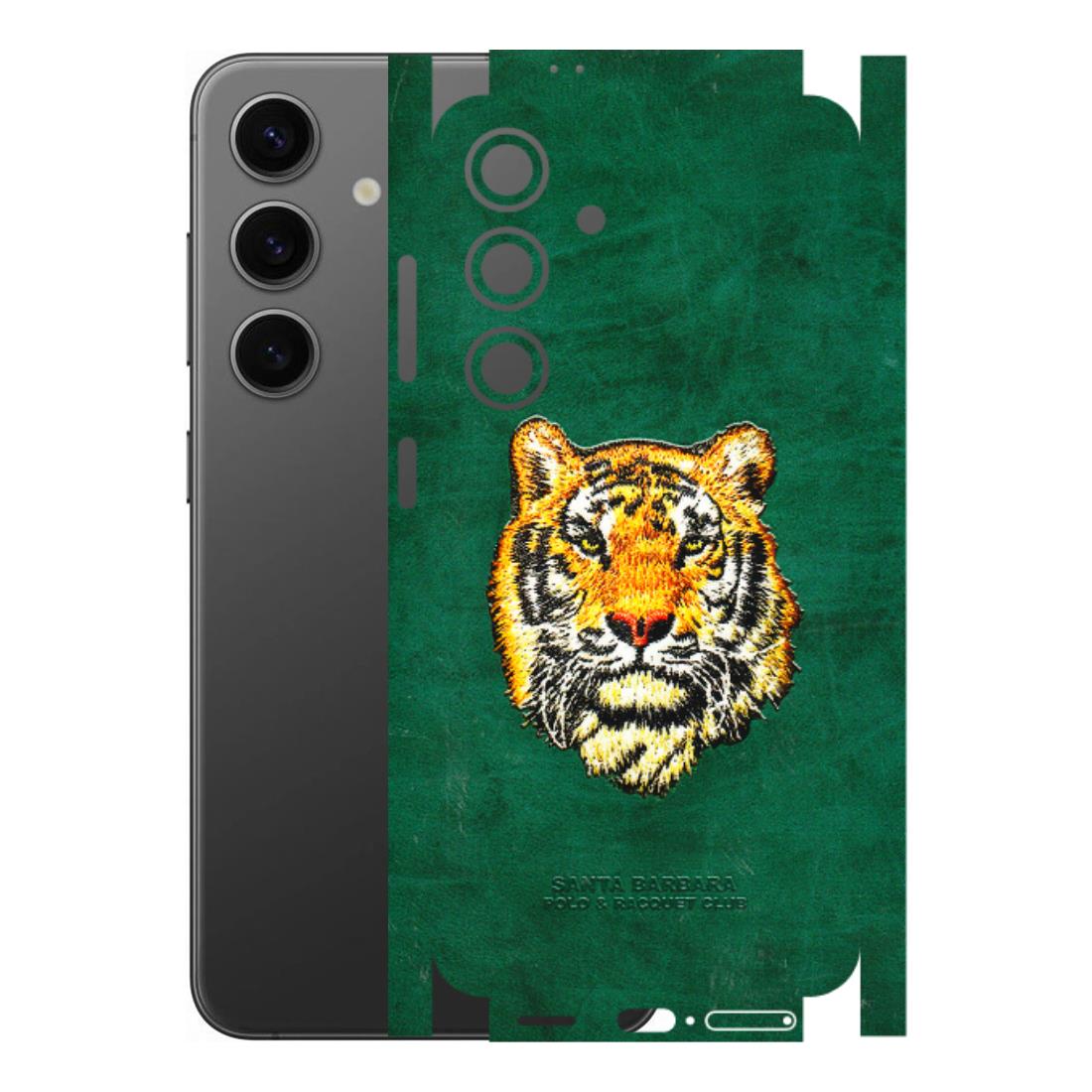 Samsung A/S Series Phone Skins (All Models) - Leather Feel Tiger - 3D Embossed Finish (L-111) Samsung Galaxy S24 (5G)