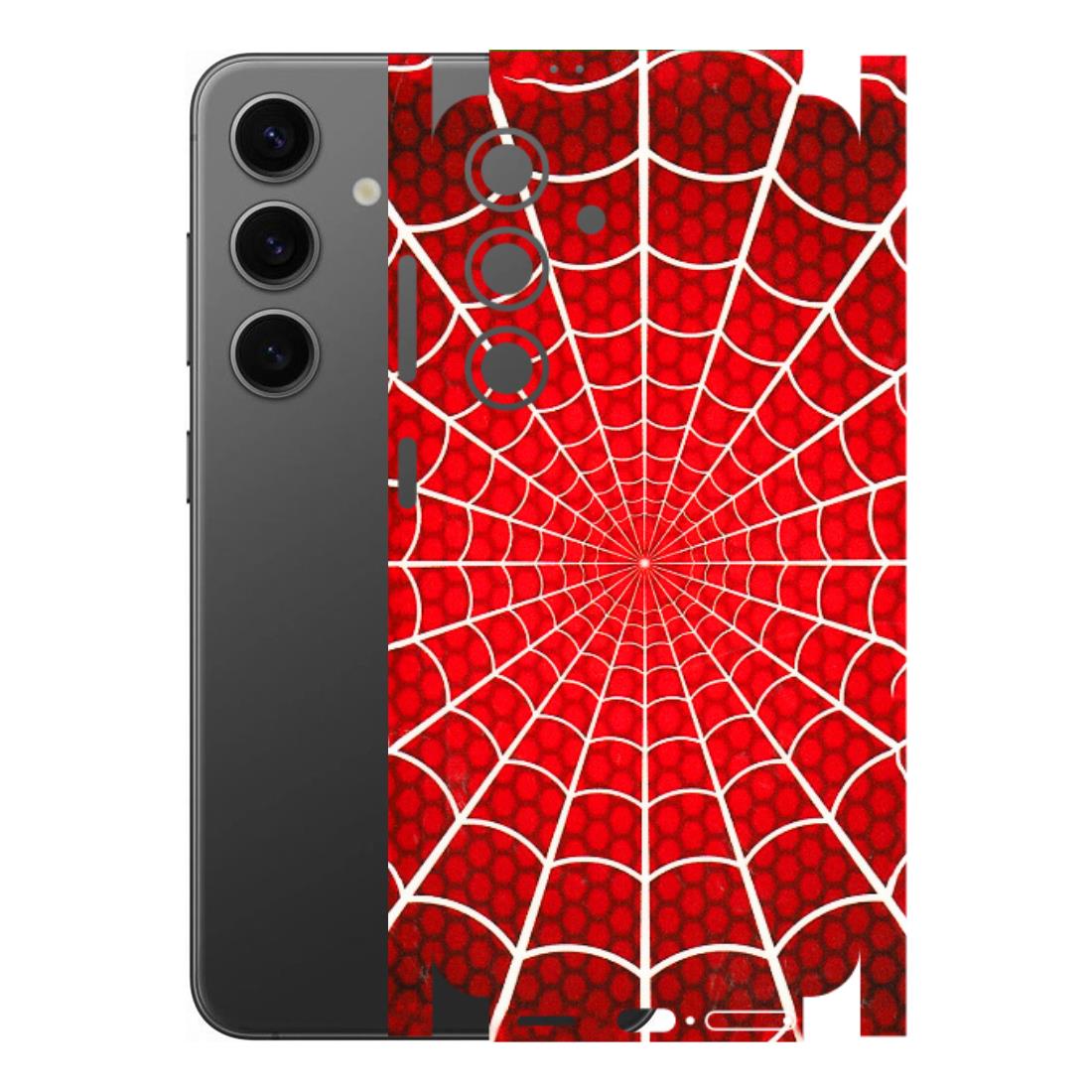 Samsung A/S Series Phone Skins (All Models) - Classic Spidey Web - 3D Embossed Finish (L-115) Samsung Galaxy S24 (5G)