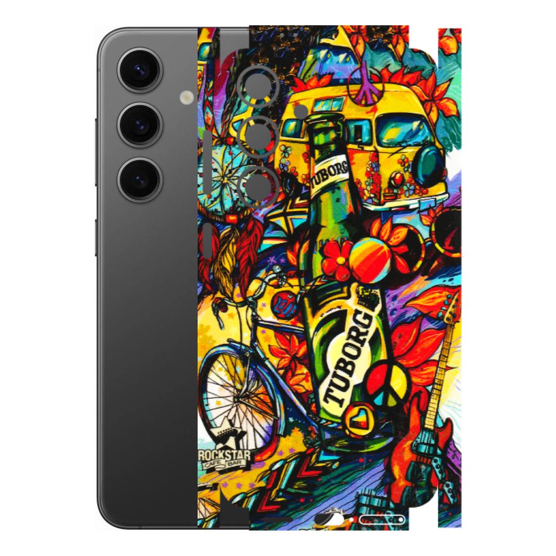 Samsung A/S Series Phone Skins (All Models) - Cool Beer Bottle - 3D Embossed Finish (L-193) Samsung Galaxy S24 (5G)