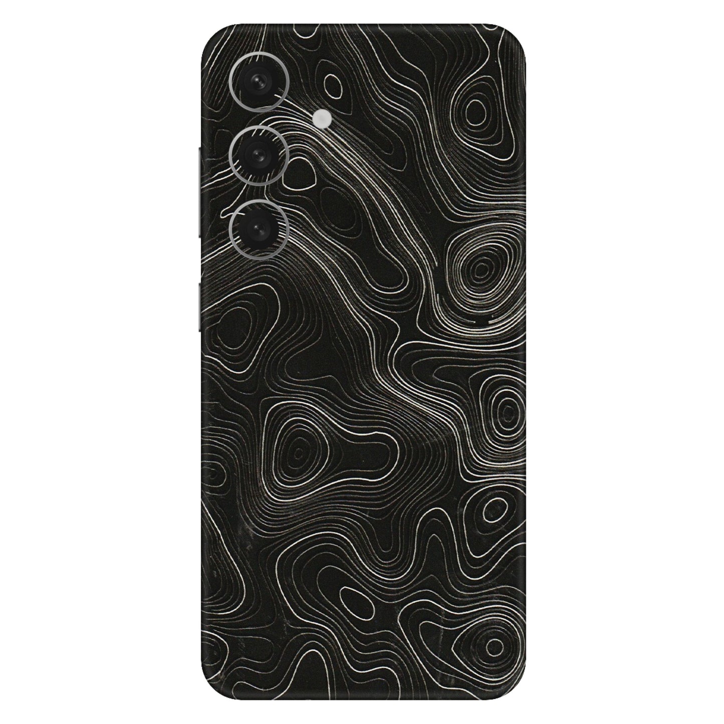 Samsung A/S Series Phone Skins (All Models) - Black Swirl - 3D Embossed Finish (L-196) Samsung Galaxy S24 (5G)
