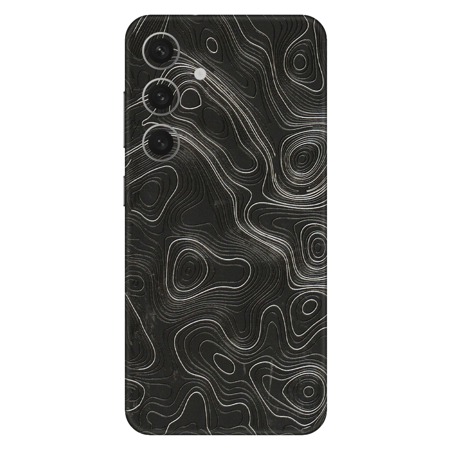Samsung A/S Series Phone Skins (All Models) - Abstract White Line Map - 3D Embossed Finish (L-269) Samsung Galaxy S24 (5G)