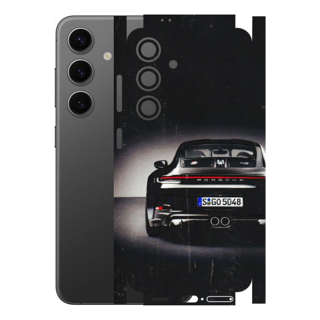 Samsung A/S Series Phone Skins (All Models) - New Black Porsche GT3 - 3D Embossed Finish (L-327) Samsung Galaxy S24 (5G)