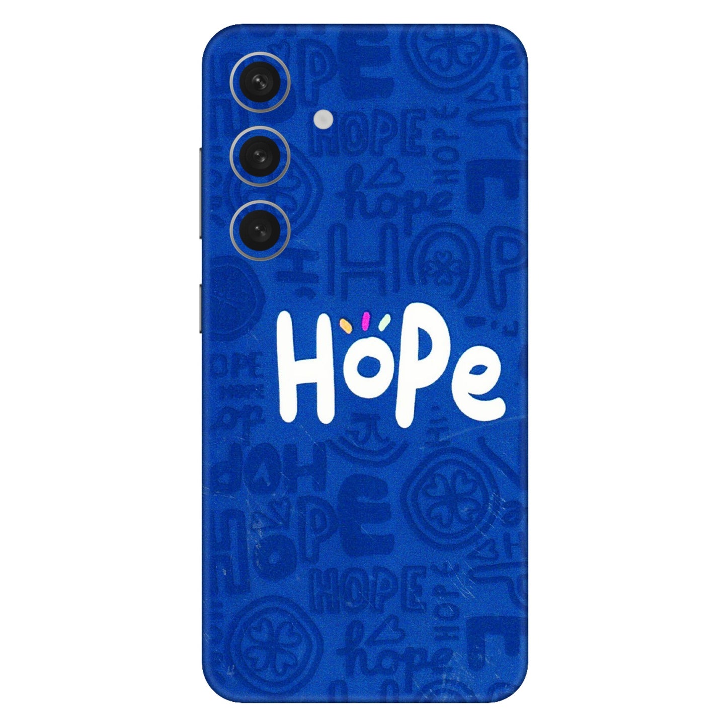 Samsung A/S Series Phone Skins (All Models) - Hope Doodles Blue - 3D Embossed Finish (L-43) Samsung Galaxy S24 (5G)