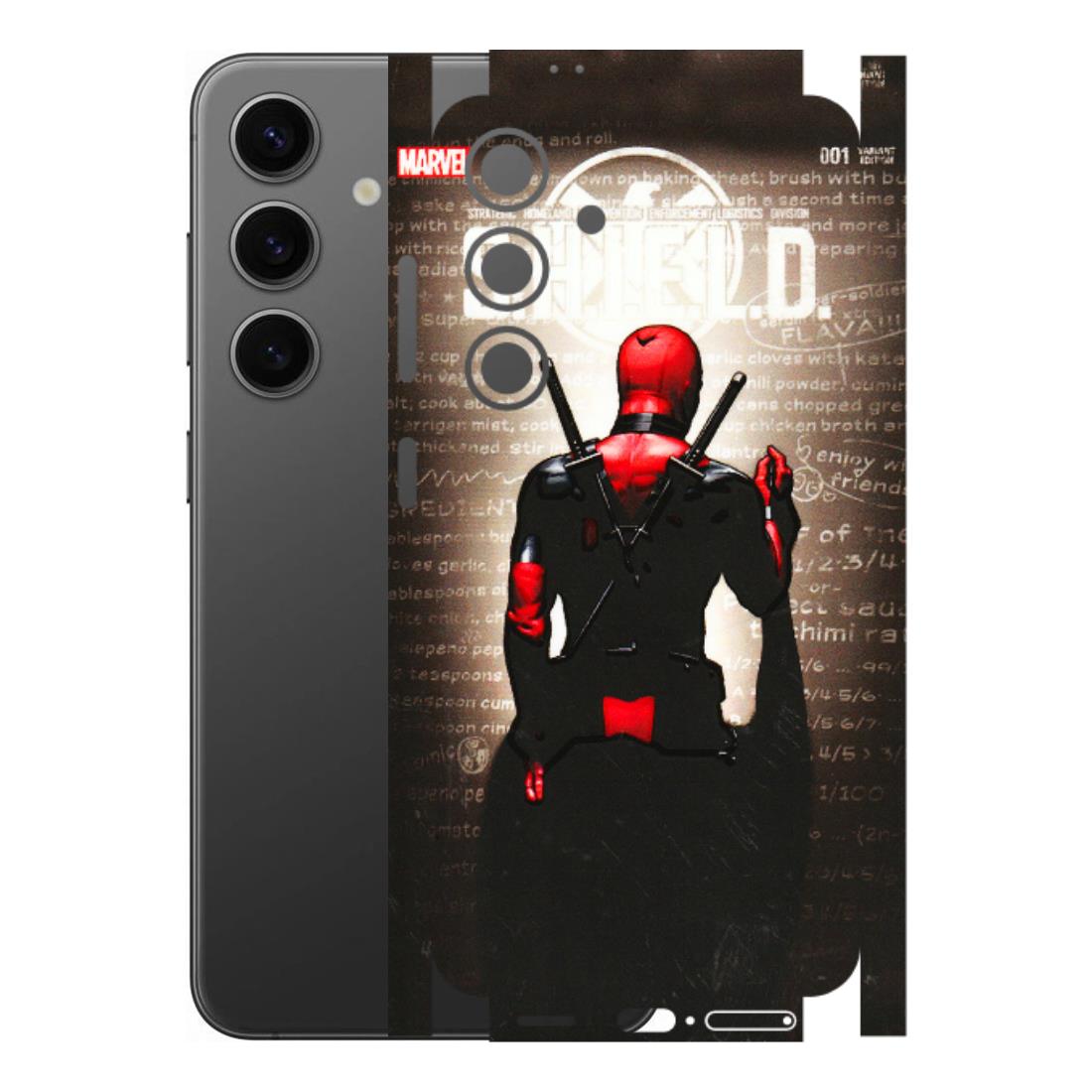Samsung A/S Series Phone Skins (All Models) - Deadpool - 3D Embossed Finish (L-56) Samsung Galaxy S24 (5G)